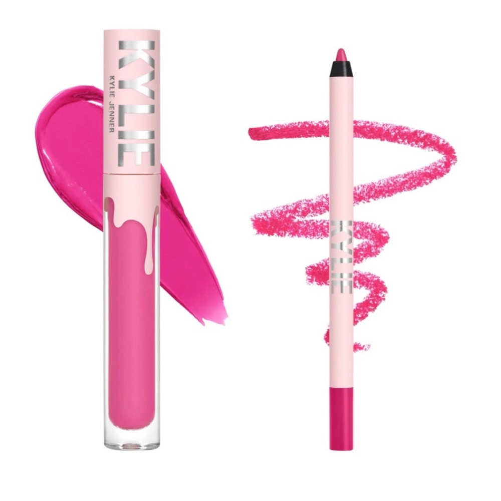 Kylie Cosmetics Velvet Lip Kit “Say No More” Pink Liquid Lipstick/Li…
